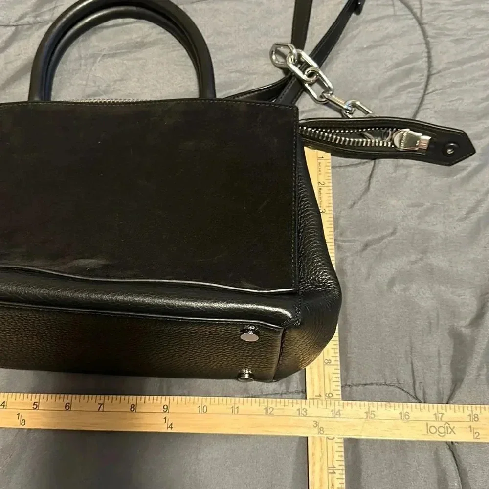Alexander Wang Black Attica Suede Satchel Bag